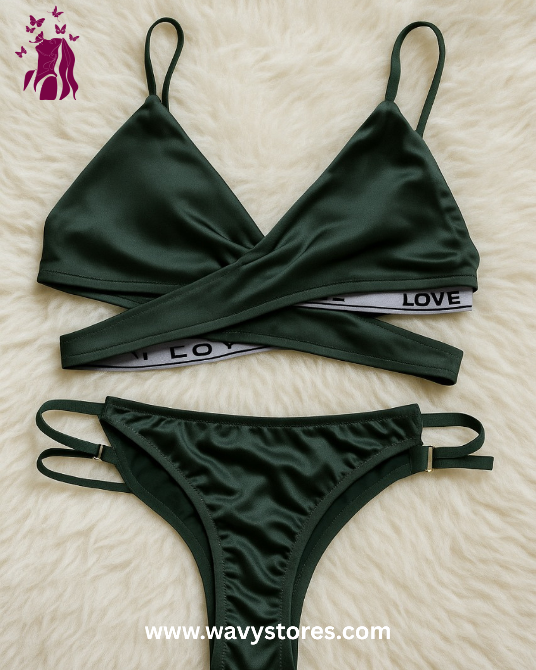 Fancy pad remover bra set