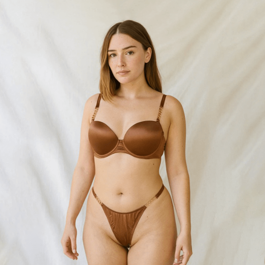 Full Coverage Belt Bra Set – Supportive & Striking