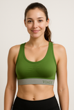 Viage Seamless Comfort Sports Bra – Olive Green