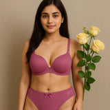 Soft paded bra with pantie