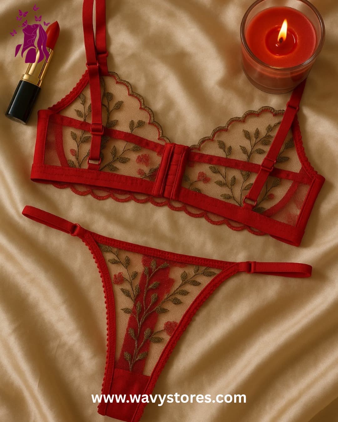"Turkish-Inspired Lace Bikini Panty – Elegant, Comfortable & Breathable"