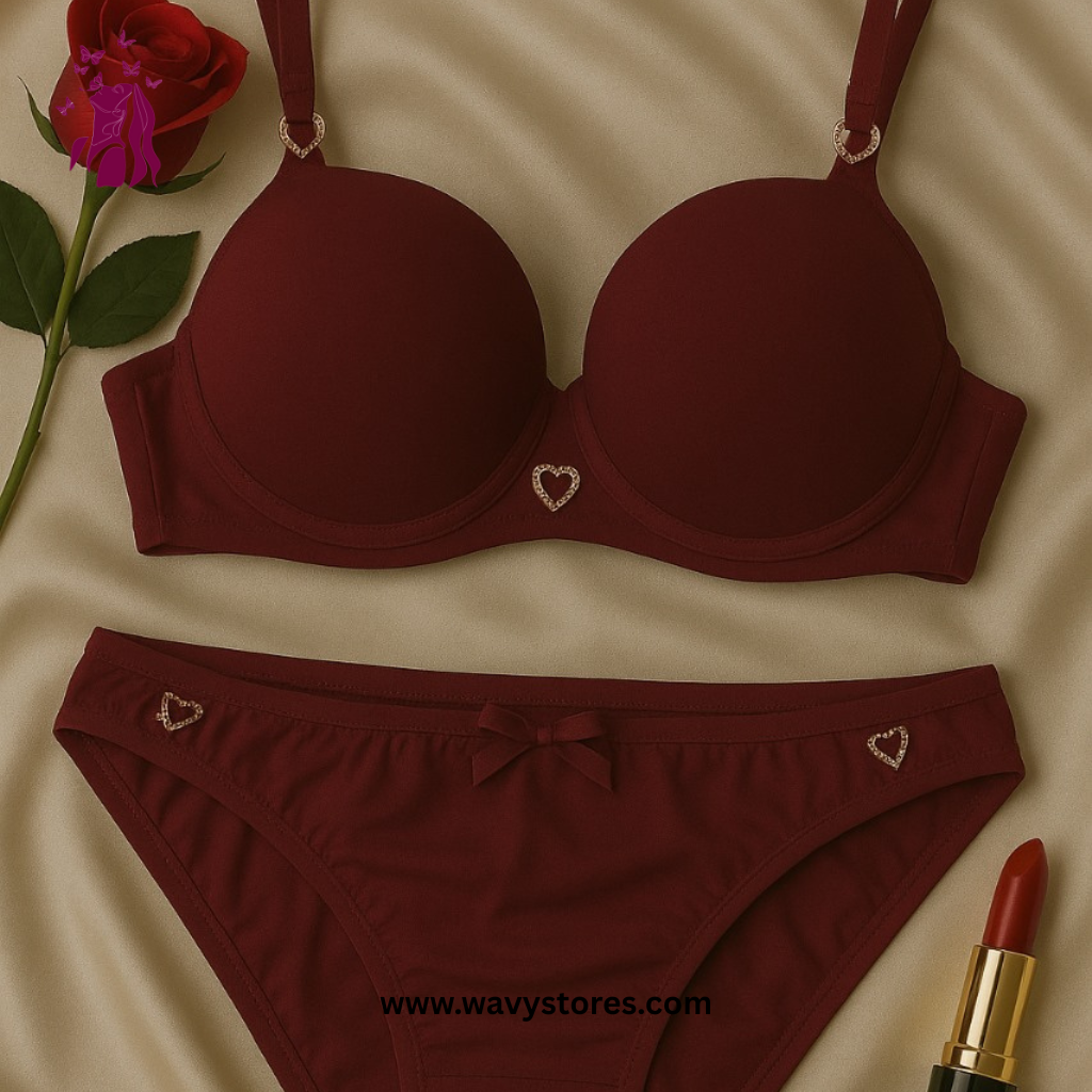 Soft paded bra with pantie