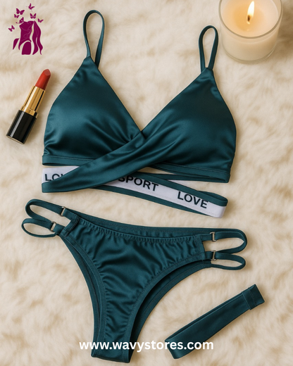 Fancy pad remover bra set